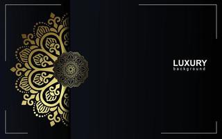 Luxus Gold Mandala verzierten Hintergrund für Hochzeitseinladung, Buchcover vektor