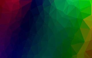 dunkler mehrfarbiger, abstrakter Mosaikhintergrund des Regenbogenvektors. vektor