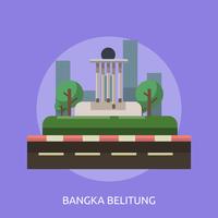 Bandung City Konceptuell illustration Design vektor