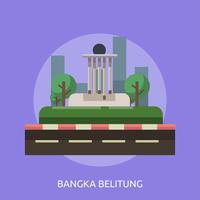 Bandung Stadt konzeptionelle Abbildung Design vektor