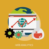 Web Analytics Konceptuell illustration Design vektor