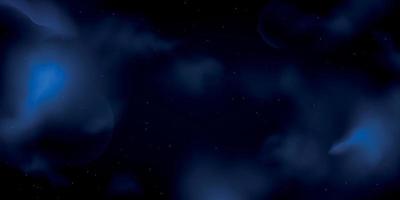 fantastischer Galaxiehintergrund in Blautönen vektor