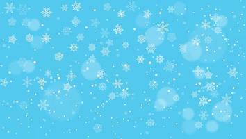 Winterschnee auf blauem Himmel-Vektorillustration vektor