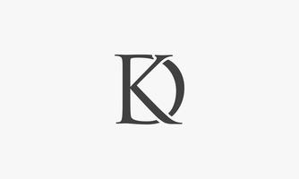 kd eller dk brev logotyp koncept isolerad på vit bakgrund. vektor