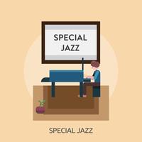 Spezielle Jazz-Konzeptionelle Darstellung vektor