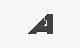 a1 Logo-Design-Vektor-Illustration. isoliert auf weißem Hintergrund. vektor