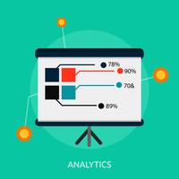 Analytics Konceptuell illustration Design vektor