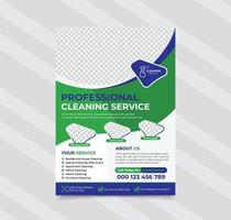 Flyer Vorlage für Reinigungsunternehmen vektor