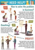 Business Trainings och Coaching Flowchart vektor