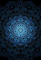 Mandala mit farbigem blauem Licht Artwork Illustration vektor