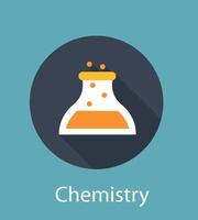 Chemie flaches Konzept Symbol Vektor-illustration vektor