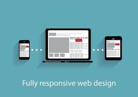 Responsive Webdesign-Symbol. Vektor-Illustration vektor