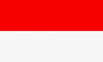 Indonesien oder indonesische Flagge. Nationalflagge von Indonesien. Vektorillustration eps10 vektor