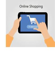 Flache Konzeptvektorillustration des Online-Shoppings vektor