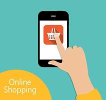 Flache Konzeptvektorillustration des Online-Shoppings vektor