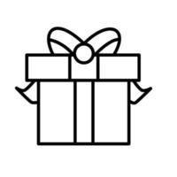 Box Weihnachtsgeschenk-Paket Geschenk-Symbol vektor