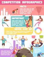 Sportturniere Infographik Poster vektor