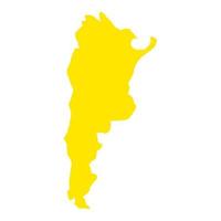 Argentinien-Karte auf weißem Hintergrund vektor