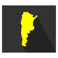 Argentina karta på vit bakgrund vektor