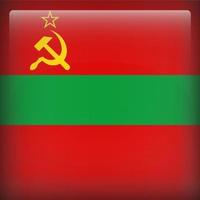 transnistriens fyrkantiga nationella flagga vektor