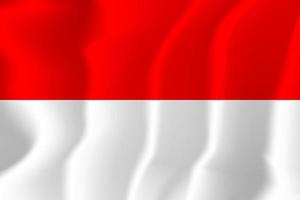 indonesische nationalflagge wehende hintergrundillustration vektor