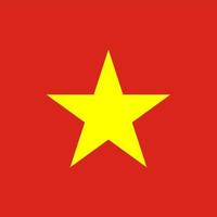 Vietnam Square Nationalflagge vektor