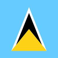 Saint Lucia Square Nationalflagge vektor