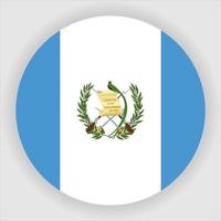 guatemala flach abgerundet nationalflagge symbol vektor
