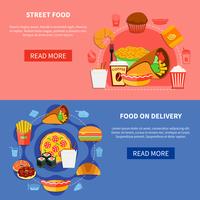 Fast Food 2 Flat Banners Websida