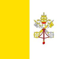 Nationalflagge des Vatikanstadtplatzes vektor