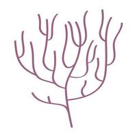 Sealife Zweige Pflanze vektor