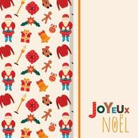 Joyeux Noel Poster vektor