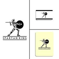 spartan king logotyp vektor