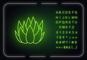 Symbol für Neonlicht. äußerer Leuchteffekt. Schild mit Alphabet, Zahlen und Symbolen. Vektor-isolierte RGB-Farbabbildung vektor