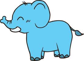 Elefant Tier Vektor-Cartoon-Clipart vektor