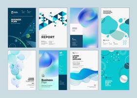 Broschüre, Jahresbericht, Businessplan-Cover-Designs. vektor