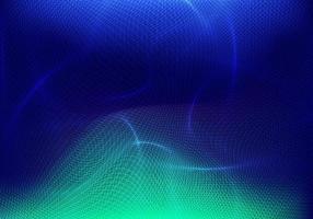 abstrakte Technologie futuristische Netzwerkwellenlinien Gitteroberfläche auf neon leuchtendem Hintergrund vektor