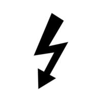 Vektordesign des gefährlichen elektrischen Symbols der hohen Leistung vektor