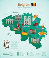 Belgien Reise Infografiken vektor