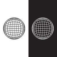 Globus-Logo-Vektor-Design-Vorlage vektor