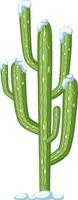 Saguaro-Kaktus isoliert auf weißem Hintergrund vektor
