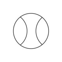 Tennisball-Symbol. Tennisball, Vektor oder Clipart.