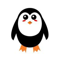 süßes Pinguin-Maskottchen. Pinguin-Symbol oder Clipart. vektor