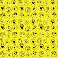 Emoji nahtloses Musterdesign