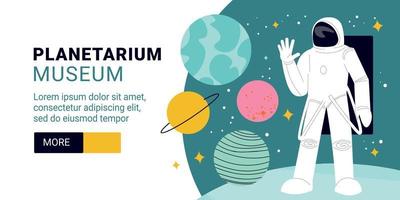 Horizontales Banner des Planetariumsmuseums