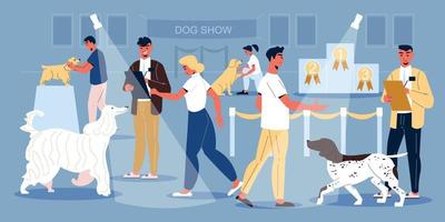 hund show illustration vektor