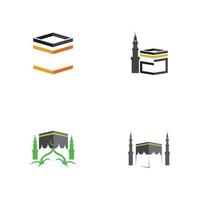 kaaba mecka symbol logotyp illustration designmall vektor