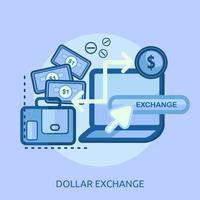 Bitcoin Exchange konzeptionelle Darstellung Design vektor