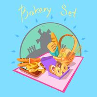 Bäckerei-Cartoon-Konzept