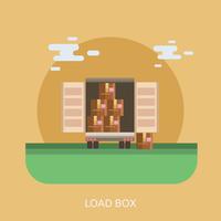 Load Box Konceptuell illustration Design vektor